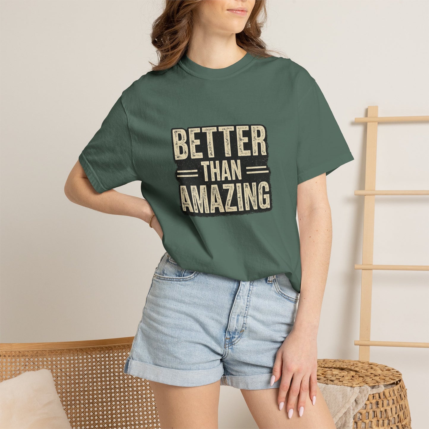 Better Than Amazing T-Shirt — Vintage Retro Graphic Tee