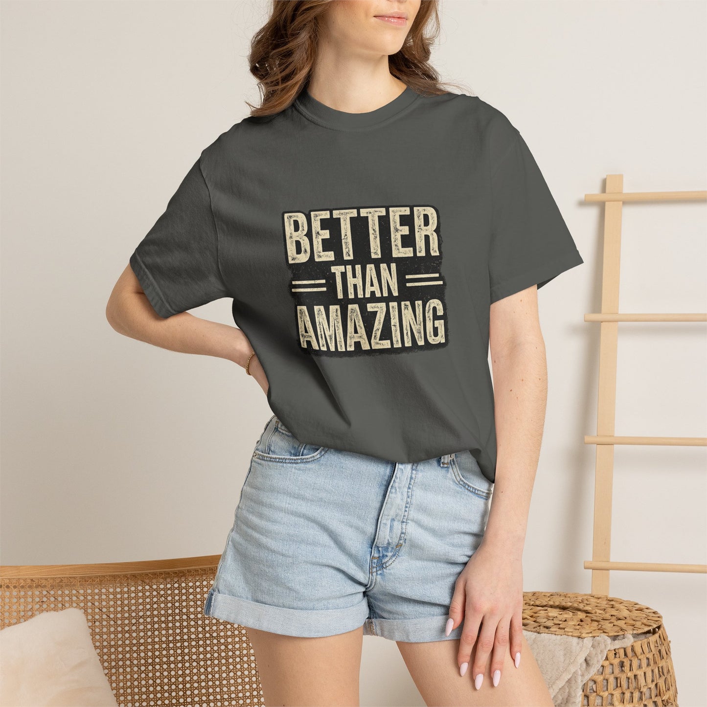 Better Than Amazing T-Shirt — Vintage Retro Graphic Tee