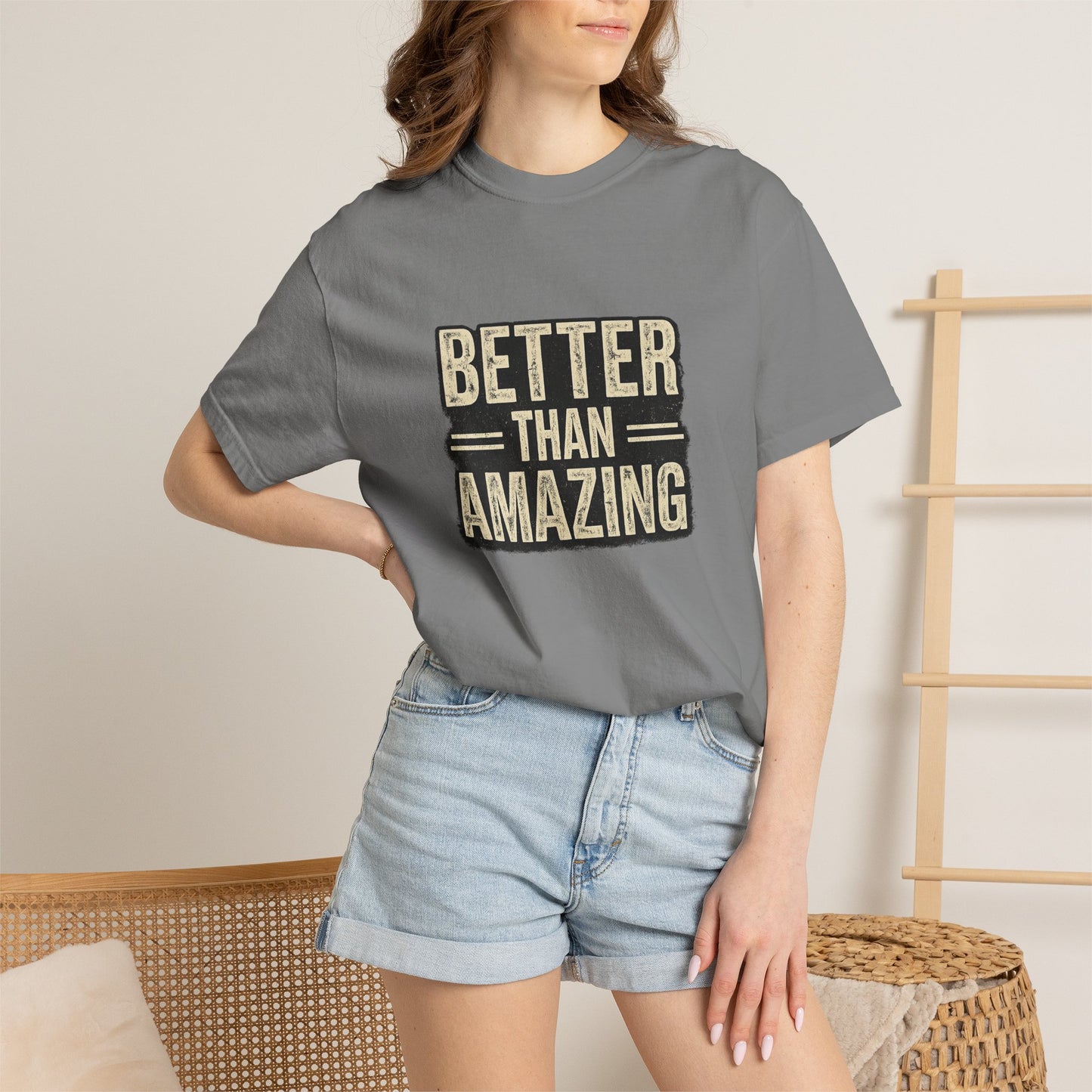 Better Than Amazing T-Shirt — Vintage Retro Graphic Tee