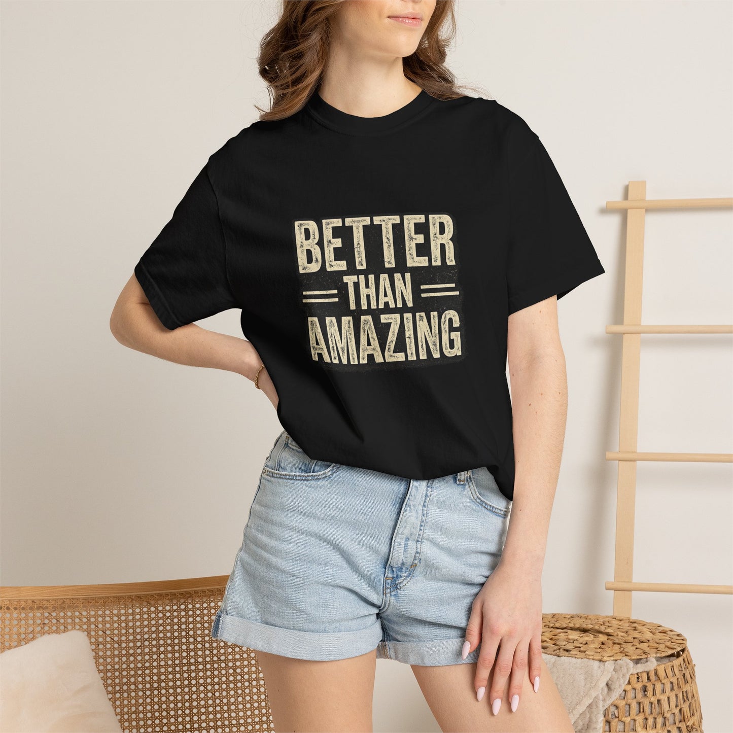 Better Than Amazing T-Shirt — Vintage Retro Graphic Tee